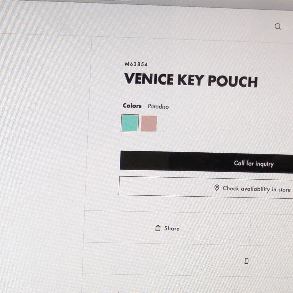 ISO *LOUIS VUITTON* ISO  blue key cle - Picture 2 of 2